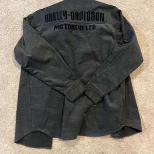 Harley-Davidson Black and Gray Shirt
